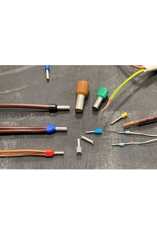 100 Maasco Yüksük Izole Kablo Ucu 0.5-0.75-1-1.5-2.5-4-6-10-16-25