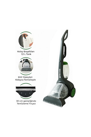 Aquapro Vc9390 Halı Ve Koltuk Yıkama Makinesi 7m Kablo, Kolay Taşınabilir Tasarım