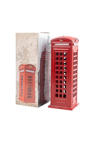Telefon Kulübesi Metal Kumbara İngiltere Londra 18cm