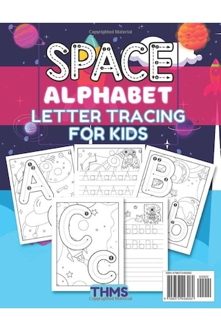 Independently Published Space Alphabet Letter Tracing For Kids: From A To Z, Sight Dotted Letters, Coloring Book For Pre Genel