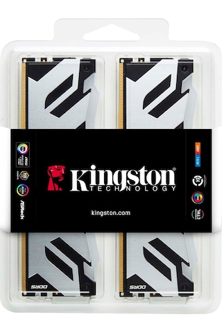 Kingston 32gb Renegade Rgb Black 7200mt/s Ddr5 Kf572c38rsak2-32tr