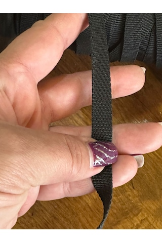Siyah Biye Şerit En 1 Cm 1 Metre