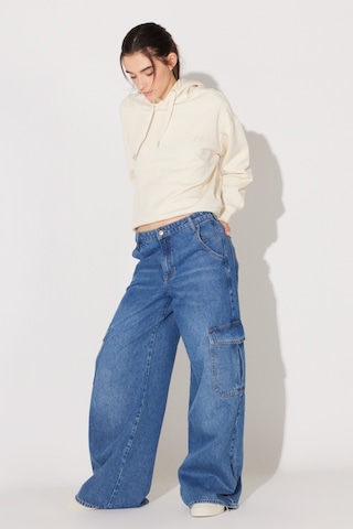 Lee Loose Fit Geniş Kesim Normal Bel Açık Mavi Esnek Cargo Slouch Jean Denim Kot Pantolon L34NHLD67 Mavi