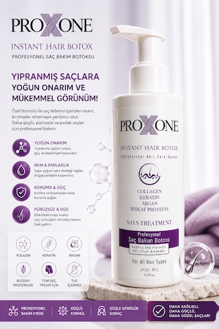 Proxone Profesyonel Collagen Keratin Argan İçerikli Saç Bakım Kremi 200 ML