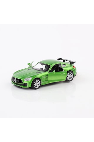 1:36 Ölçek Sesli Ve Işıklı Metal Çek Bırak Diecast Araba Yeşil