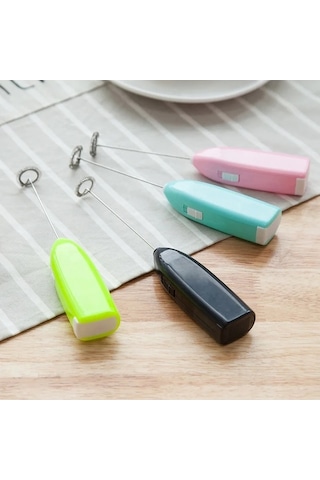 Ulzyvf Yumurta Süt Süt Paslanmaz Mutfak Mini Mavi Mavi Köpürtücü Kahve Kahve Ev Elektrikli Çırpıcı Çelik Çay Blender Sc Mavi