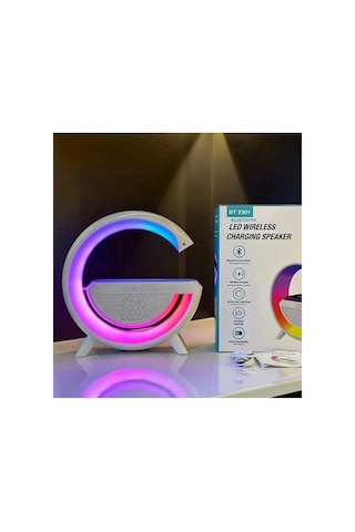 1 Adet Akıllı Masa Lambası Hoparlörlü Led Işık Ve Kablosuz Şarj, Smart Desk Lamp, Wireless Charger, Alk2289