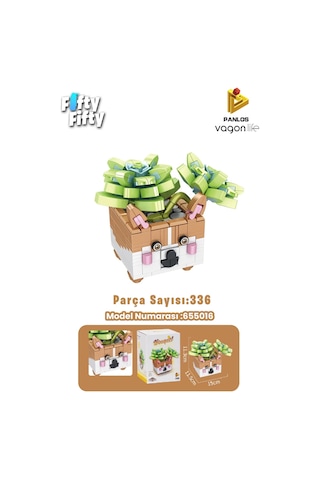 Panlos Mini Potted Plant Serisi Tilki Figürü 336 Parça Oyuncak Yapım Seti -ffp655016