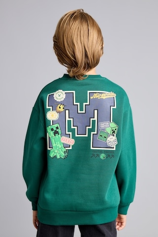 Defacto Minecraft Bisiklet Yaka İçi Yumuşak Tüylü Kalın Sweatshirt Erkek Çocuk I3062a826wngn651 Yeşil-gn651