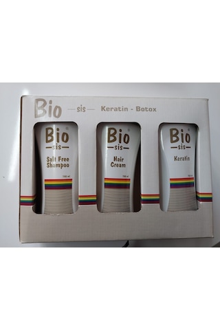 Bio Sis Brezilya Fönü 3'lü Set Keratin + Saç Kremi + Tuzsuz Şampuan 3 x 700 ML