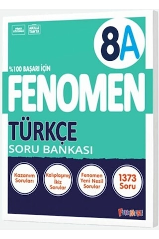 Fenomen Okul Yayınları 8. Sınıf Lgs Türkçe A Fenomen Soru Bankası