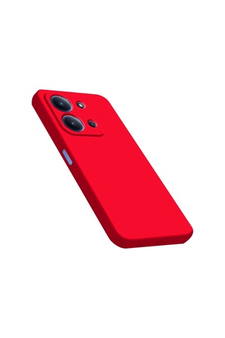 Xiaomi Redmi 15c 4g Nano İçi Kadife Silikon - Kırmızı Çokrenkli