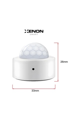 Xenon Smart Akıllı Hareket Sensörü Zigbee Protokolü Kullanan Hassasiyet Kontrollü PIR Sensörü X7613