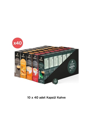 Tchibo Cafissimo 10 x 40 Kapsül Kahve + Pure Plus Kapsüllü Siyah Kahve Makinesi Hediye