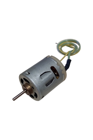 30cm Kablo Lehimli 12v Dc Motor Hobi Oyuncak Elektrik Deney Motoru