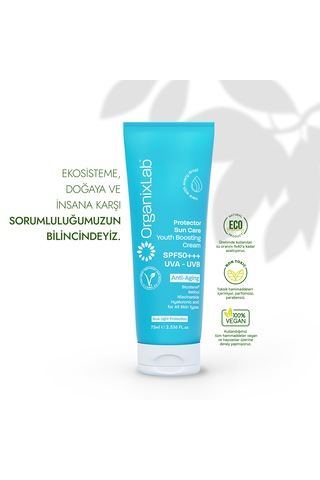 Organixlab Güneş Koruyucu Etkili Kırışıklık Karşıtı Yüz Kremi SPF50+ 75 ML