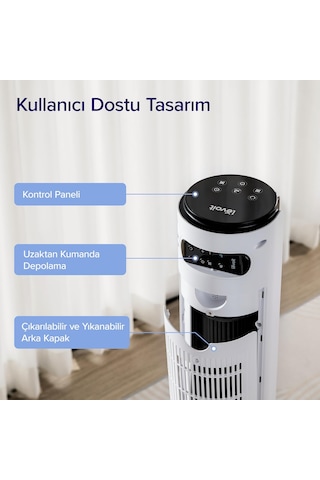 Levoit Kule Vantilatör Ltf-f422-weu 7,5 M/s, 23 W, 25 Db Sessiz U