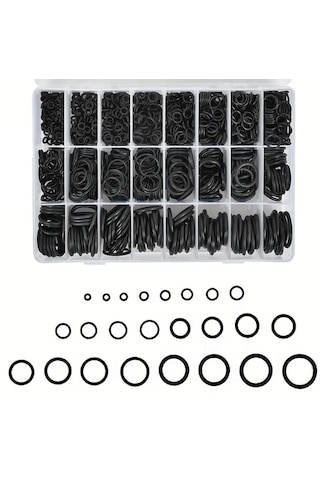 T 800 Parça Kauçuk Conta Halka Seti Musluklar, Vanalar, Bataryalar Profesyonel O-ring Conta Seti