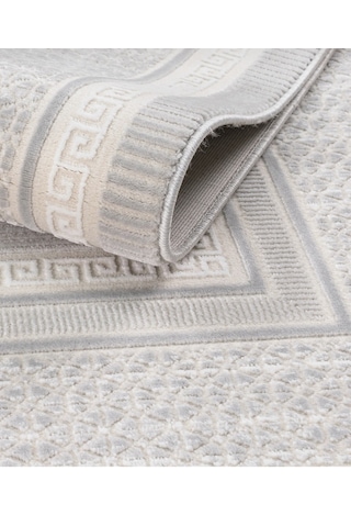 Elvey Home 7109 A.gri Modern Desen Doğal Taban Koridor Mutfak Çocuk Oturma Odası Salon Halı Yolluk 7109gri