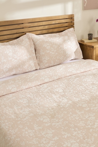 Kaşmir Home Eternal Çift Kişilik Yatak Örtüsü Takımı Rose Pembe
