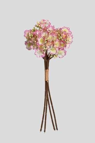 Pembe Yapay Yasemin Çiçeği Buketi 4 Dallı Lüx İpeksi Dokulu 40 Cm