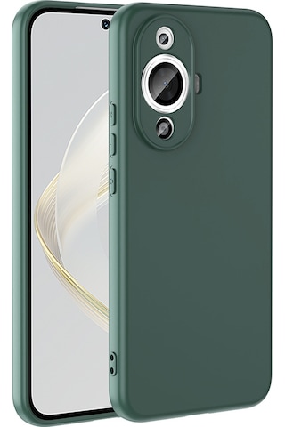 Nourthkiingdom Huawei Nova 12s Uyumlu Kılıf Nrtk Mara Lansman Kapak-koyu Yeşil Koyu Yeşil