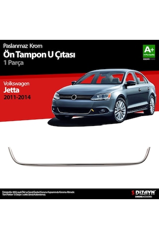 Volkswagen Jetta Krom U Formlu Ön Tampon Çıtası 1 Prç. 2011-2014