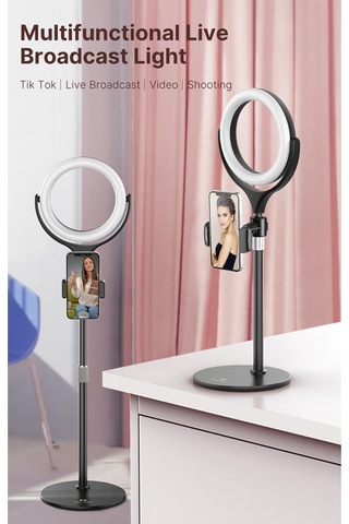 Vijim K6 7" Tripodlu Led Ring Işık Seti Telefon için