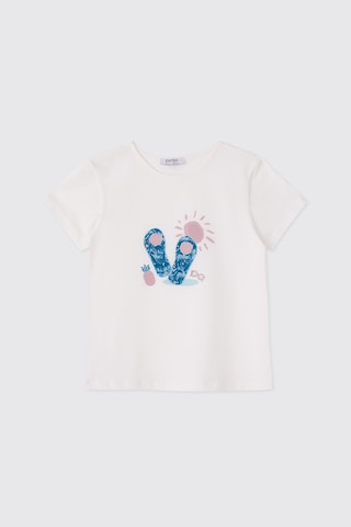Panço Kız Çocuk Şort Tişört 2'li Pembe Alt Üst Takım 2611gk17010