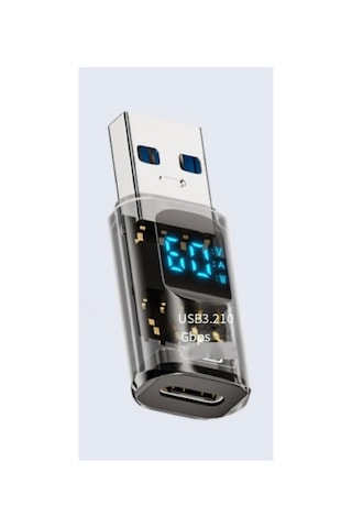 Livx Revolution Usb 3.2 To Type C Dönüştürücü 60w Hızlı Şarj 10gbps Veri Transferi Dijital Ekran Otggf Sku: Smg8690010085870