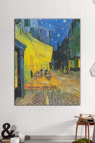 Vincent Van Gogh Terrasse De Cafe De Nuit Kafe Terasda Bir Akşam Kanvas Tablo