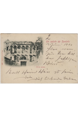 İtalya-avusturya Postadan Geçmiş Kartpostal 1900 Veya 1910.