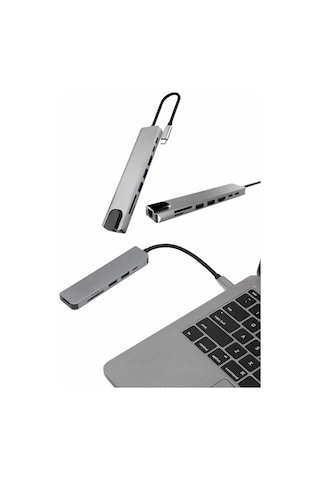 Kargo Çevirici Dönüştürücü Adaptör Macbook 3 In 1 Type-c To Hdmı Usb 3.0 Najmaddin 76272824