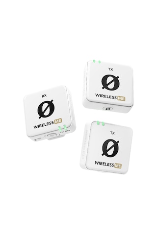 Wireless Me Dual: Beyaz İki Vericili Kompakt Telsiz Mikrofon Sistemi