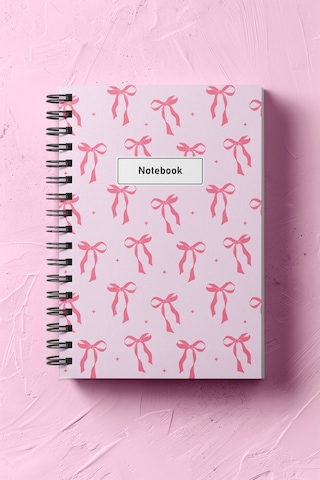 Not Defteri, Defter, Okul Defteri, Kurdelalı Defter, Fiyonk Kapak, Kurdela Kapak Spiralli, 120 Sayfa Çok Renkli