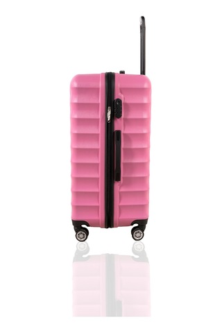 Polo&Sky Petek Model Pembe Renk Büyük Boy Valiz Bavul Pembe