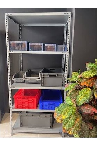 43x93 5 Katlı Çelik Raf & Depo Rafı & Ardiye Rafı & İstif Rafı