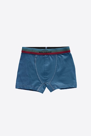Malabadi Erkek Çocuk Mavi 8 Li Paket Pamuk Elastan Boxer 208