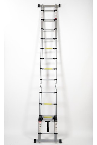 Cardilife 250 + 250 Cm. - 8+8 Basamaklı Alüminyum Teleskopik Merdiven - A Tipi Uzayan Merdiven 8+8 Basamaklı