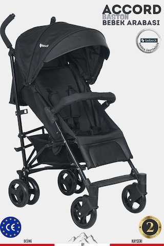 Accord Baston Bebek Arabası Siyah
