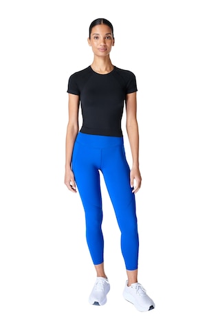 Sweaty Betty Sweaty Betty Athlete Crop Seamless Workout Kadın Siyah Koşu Tank Top Blk Siyah