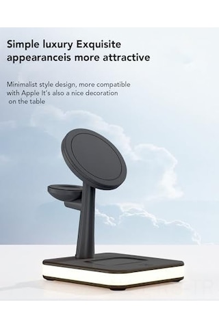 Reedark Apple Mag-safe Şarj İstasyonu: İphone, Apple Watch Ve Airpods İçin 4 Ü 1 Arada Kablosuz Şarj Çözümü