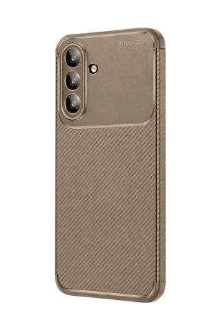 Adige Samsung Uyumlu Galaxy A57 Kılıf Negro Karbon Desen Silikon