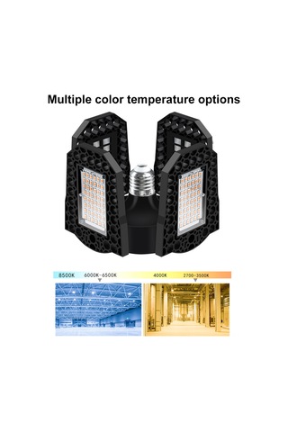 Springsun 100w Endüstriyel Led Garaj Aydınlatma - Su Geçirmez E27 Folding Aydınlatma