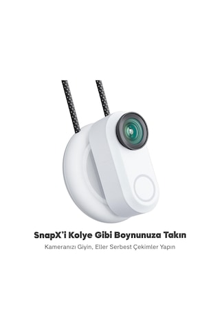 Akaso Snapx 4k/60fps 20mp Wi-fi Mini Aksiyon Kamera,taşınabilir Vücut Kamerası, Giyilebilir Video Kaydedici, Su Geç Genel
