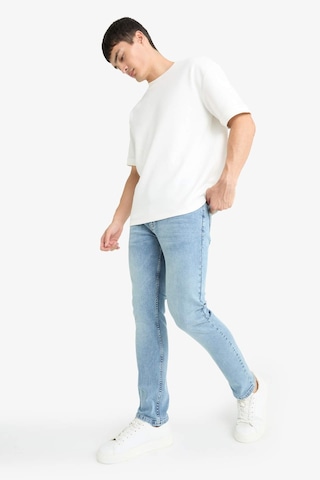 Defacto Pedro Slim Fit Dar Kalıp Normal Bel Dar Paça Jean Pantolon G2614ax25aunm39 Mavi
