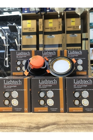 50 Ad 5watt 3 Renk Spot Siyah Gold Kasa Beyaz-günışığı-ılık Beyaz