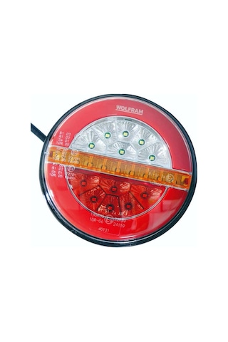 Led Yuvarlak 4 Fonksiyonlu Stop-sinyal-park-geri Vites 10-30v E9 Belgeli Sağ