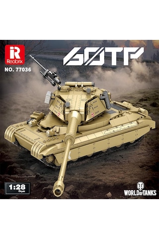 Reobrix 77036 World Of Tanks 60tp Lewandowskiego Tank Yaratıcı Yapı Blok Seti Building Blocks - 1128 Parça