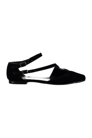 Fox Shoes Siyah Kadın Babet D726016902 Siyah